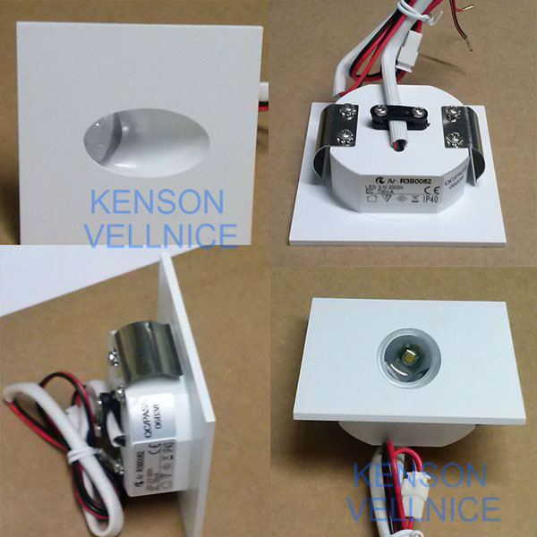IP40 3W Wall Mounted Recessed Step Stair Lights Led Indoor , Led Light Indoor Lighting