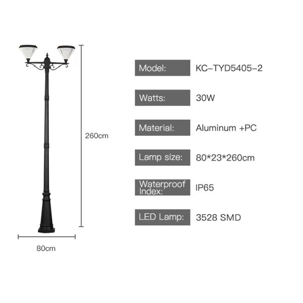 Solar LED Outdoor Lights Waterproof Solar Garden Lights with Auto On/Off
