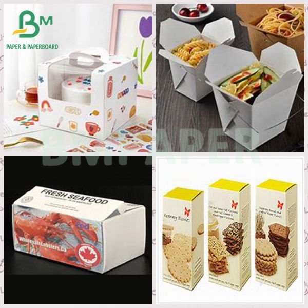 114lb Высокая жесткость Экологически чистый пищевой качество картон из слоновой кости