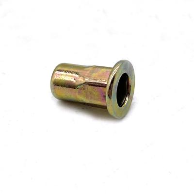 Aluminium  Pre Bulbed Flat Head ASTM A36 Carbon Steel 4.8 5.8 Hex Rivet Nut
