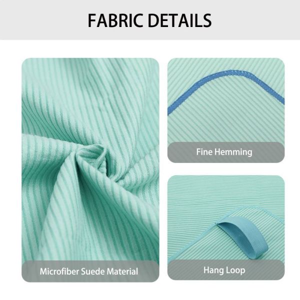 Plain Ribbed Quick Dry Microfiber Gym Workout Microfiber Sports Towel