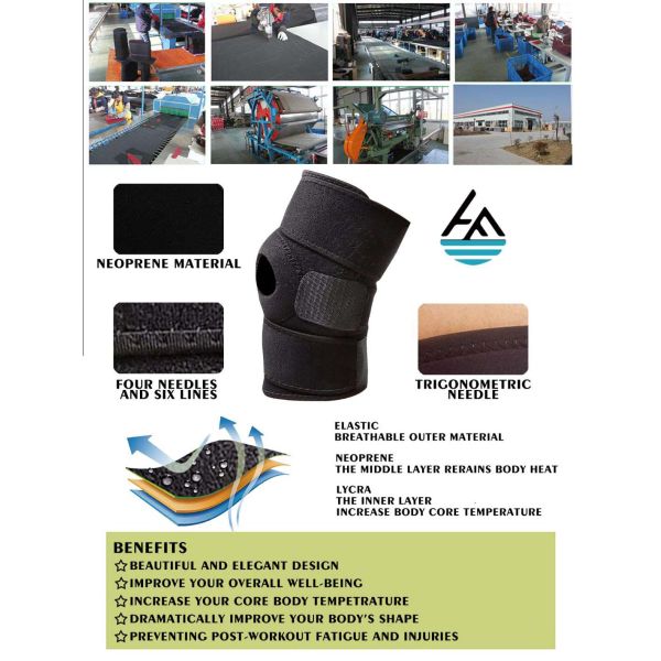 Arthritis Pain Relief Breathable Knee Therapy Support Sleeve Heavy Duty