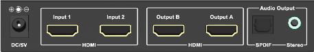 60HZ 2x2  dc 5v power adaptor  4K X 2K  HDMI Matrix Switch