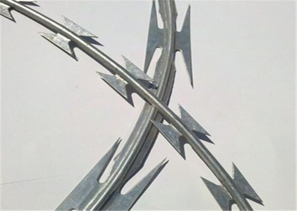 Stainless Steel Concertina Razor Barbed Wire,blade barbed wire mesh fence,hot dipped galvanized wire