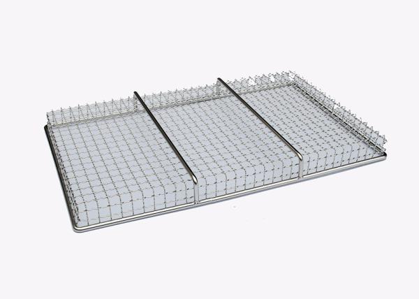 Strong Load bearing Stainless Steel Mesh Tray For Oven 3-15mm Hole Size Durability