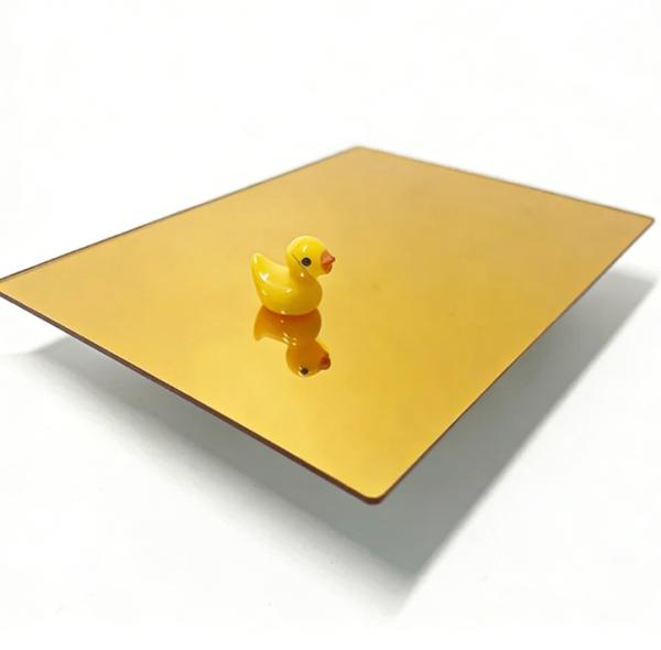 Gold Mirror Acrylic Panel 4x8ft Plastic Sheet for Decoration