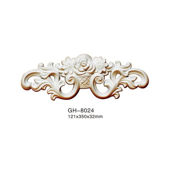 GH-8024 Good Quality Water-Resistant Smooth Urethane Polymer Antique Chinese Carved Wall Plaque