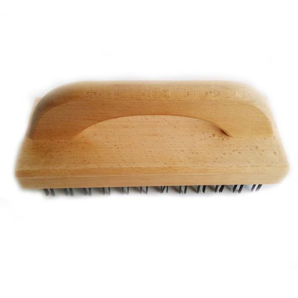 Ergonomic Steel Wire Block Brush Wooden With Flat