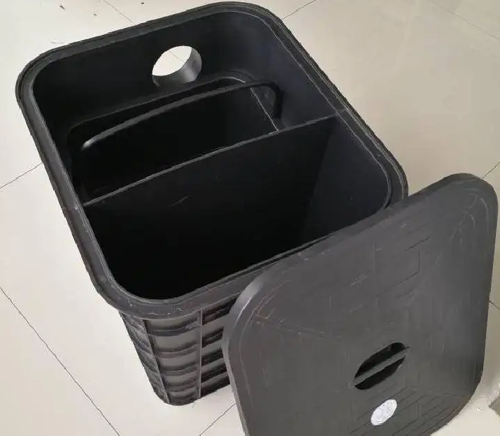 Culinária personalizada de plástico quadrado armadilha de gordura rural armadilha de óleo de plástico tanques subterrâneos de plástico