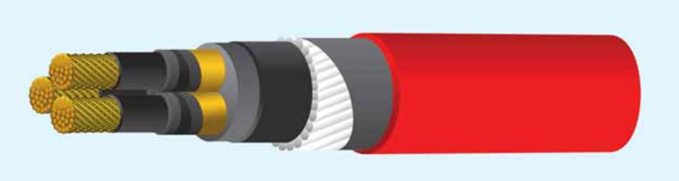 N2XSEYFGbY Cable 3.6/6 KV 6/10 KV 18/30 KV 19/33 KV Copper Core XLPE Insulated Armoured 3-core