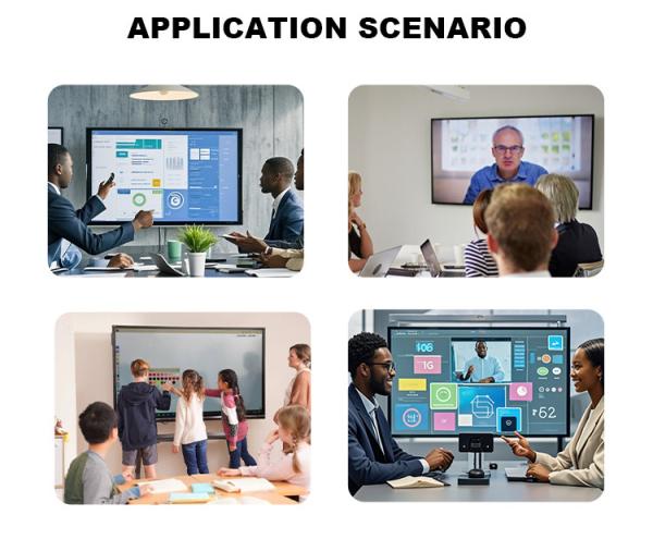 Real Time Annotation Interactive Flat Panel 4K Touch Screen Wi-Fi 6/5G Support
