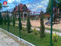Galvanized Steel 3d Welded Wire Mesh Fence 1.43m With Square Post