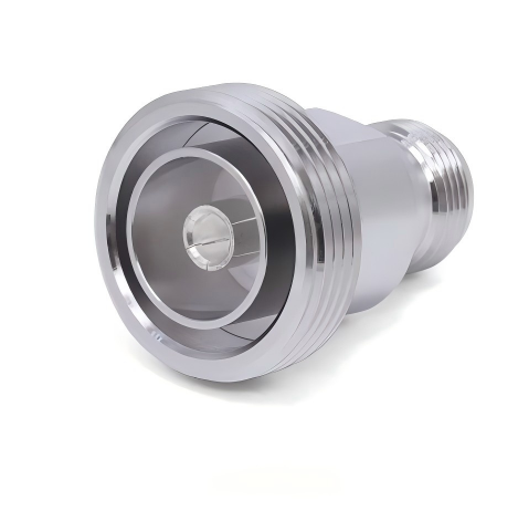 DC-6GHz 50 ohm Gold-plated Brass RF Adapter DIN/N-KK Female to Female Coaxial Adapter