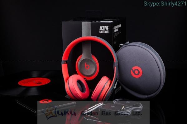 Beats By. Dr. Dre Solo 2 Active Collection RED WIRELESS Headphones Made in China GRGL