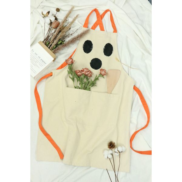 Cartoon Cotton Kitchen Cooking Apron Set Suit For Holiday Theme
