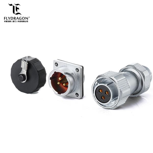 3 pin underwater ip67 boyonet bulkhead power electrical plug and socket Connectors