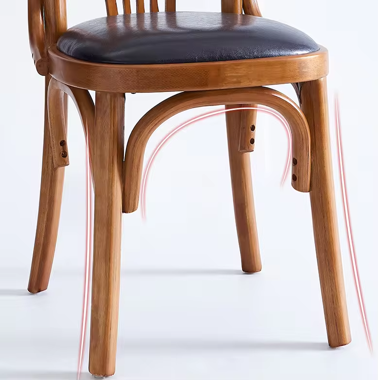 Retro American Style Solid Wood Metal Base Restaurant Furniture Cafe Table and Chair Set for Sale