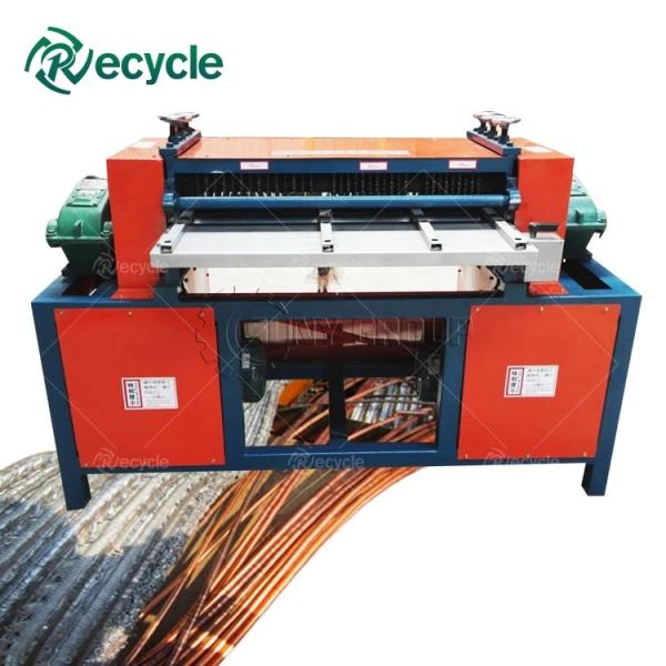 Automatic Waste AC Radiator Separator Machine / Copper Aluminum Radiator Separator