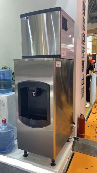 Hotel Stainless Steel Ice Maker With Self-service Dispensing Ice Cubes