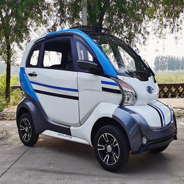 Latest design electric car center drive solar panel electric mini car lithium battery made in China with 3 seats