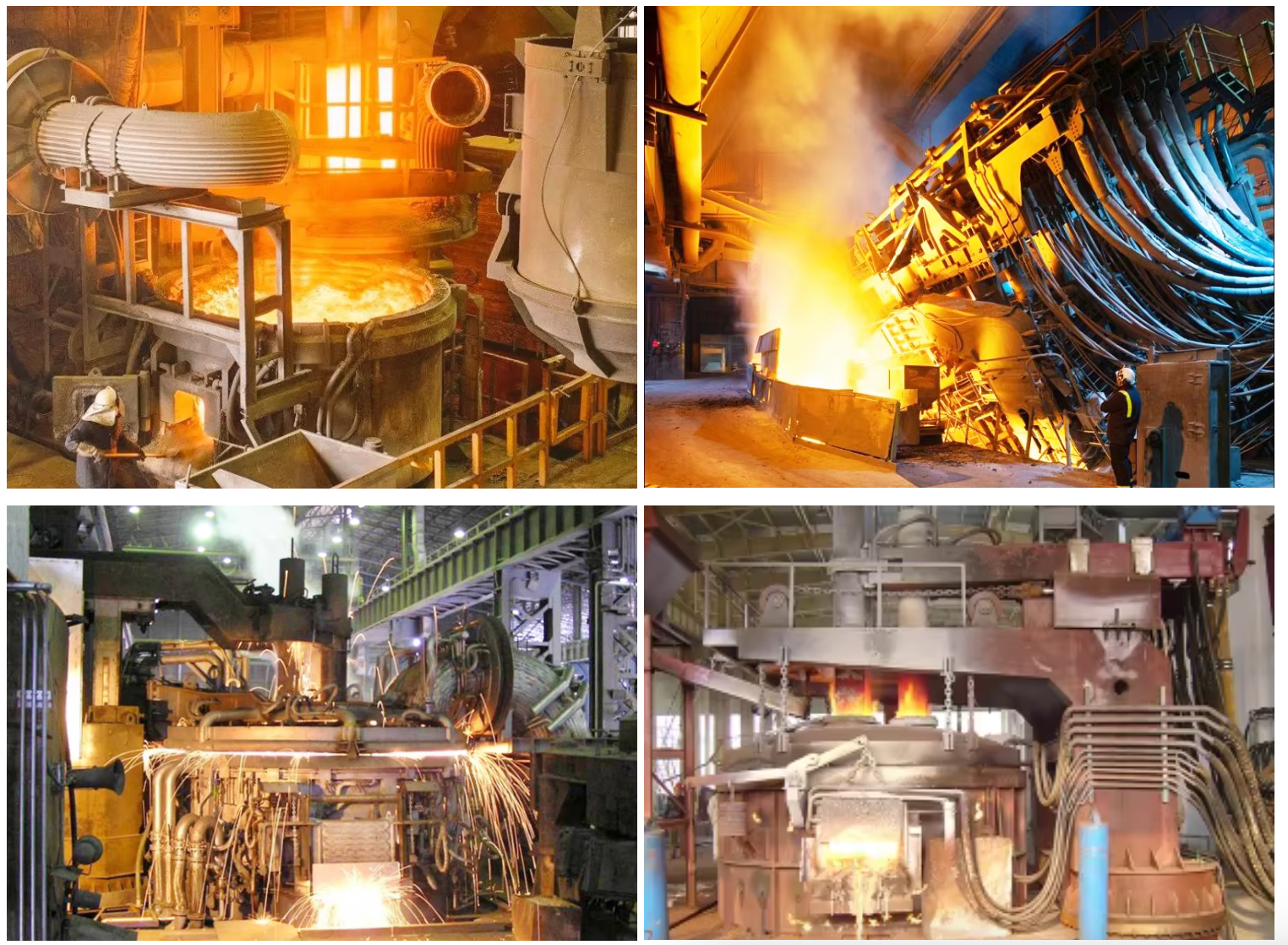 OEM Industrial DC Electric Arc Furnace ISO 9001 Steel Smelting Equipment