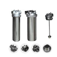 Casilla de filtro de cartucho de agua único de acero inoxidable SS304 316 para máquinas de tratamiento de agua