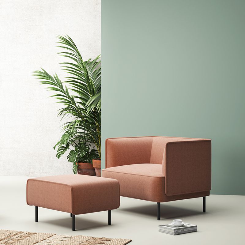 Customization Brown Office Waiting Sofa Workplace Reception Sofa Set OEM