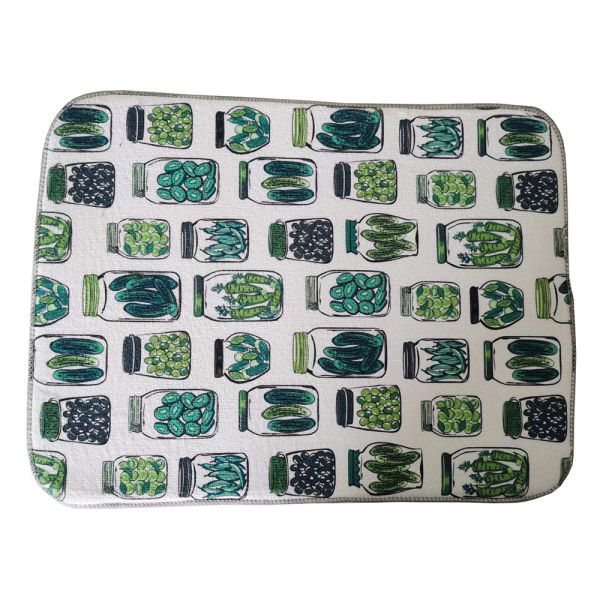 Microfiber Dish Mat Sublimation Kitchen Absorbent Microfiber Dish Drying Mat