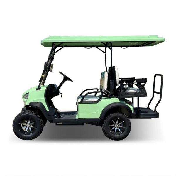 Buggy hors route 4 roues chariot de golf électrique 2 + 2 places voiture 4 passagers batterie Cusp