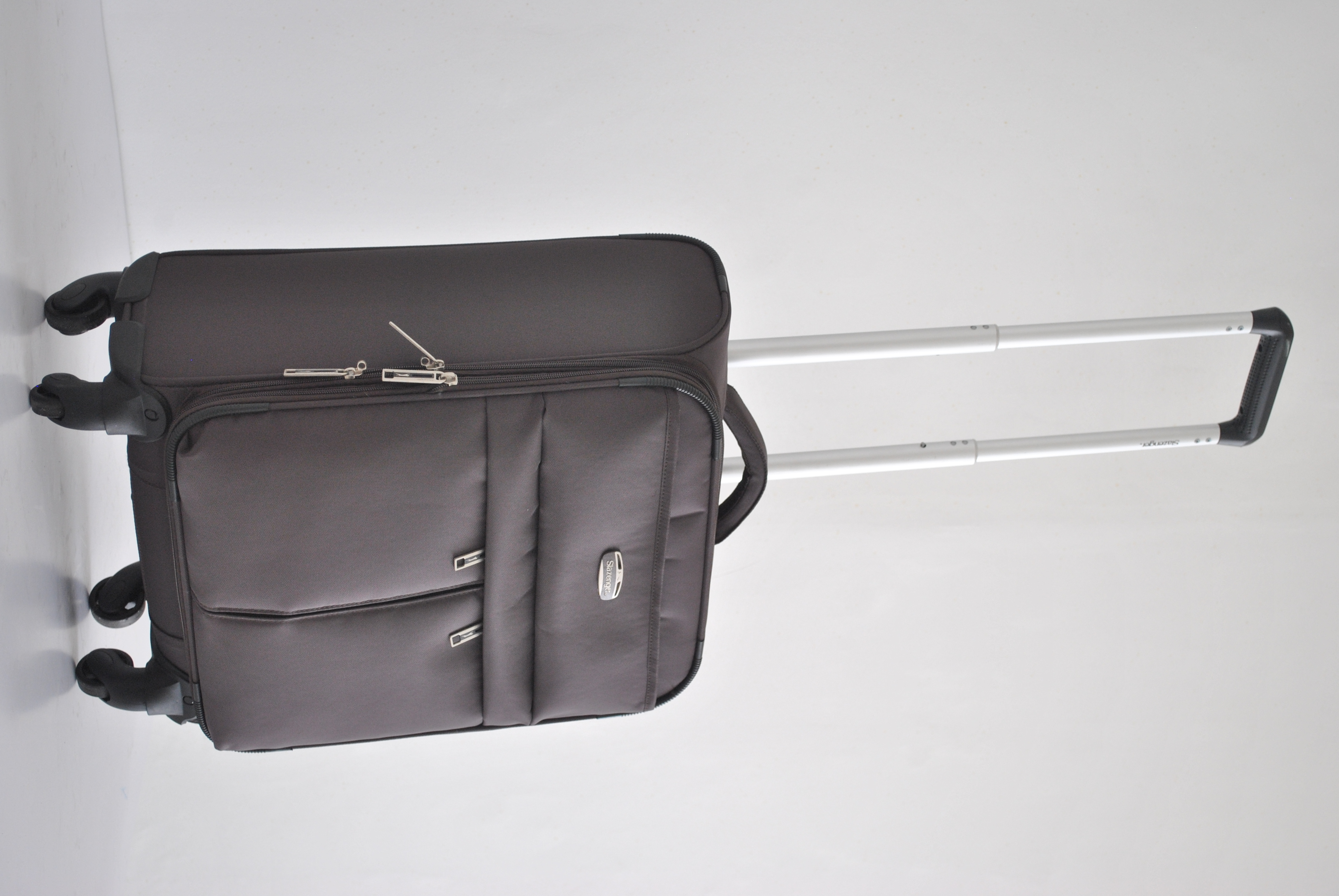 Unisex Soft Oxford Nylon Trolley Suitcase Quality Wholesale Luggage Bag Secure Password Spinner Aluminium PU Simple Classic