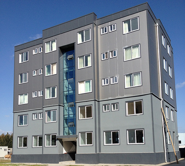 Q355 Q235 Steel Structure Commercial Building , Prefab Business Building Construction