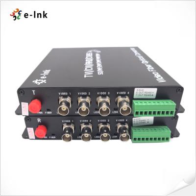 vídeo dos meios do único modo 4Ch sobre o conversor AHD/HDCVI/HDTVI/CVBS da fibra com porto de FC