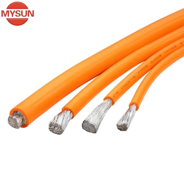 6AWG UL3512 Cable de cobre enlatado resistente al calor de alambre de silicona 200C