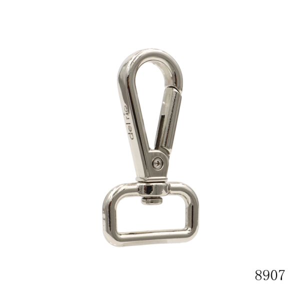 Custom Logo Engraved Swivel Snap Hook Nickel Swivel Hook  For Handbag Hardware Accessories