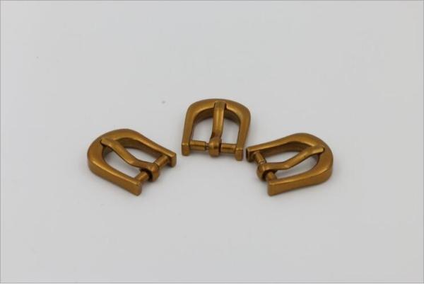 OEB Antique Gold Factory Custom Zinc Alloy 14.3 MM Metal Belt Pin Buckle
