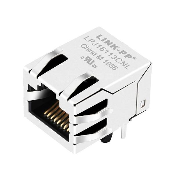 LPJ16113CNL 10/100 Base-T Tab Up Without Led Single Port 8P8C Modular Jack RJ45 Female Connector