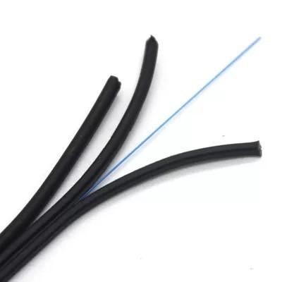 Self Supporting FTTH Flat Drop Cable G652D G657A Steel Fiber Optic Wire