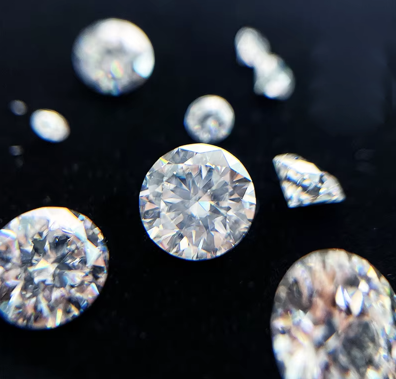 5mm-20mm VVS1 Белый круглый с отрезкой на ломкости Мойсанитовый камень