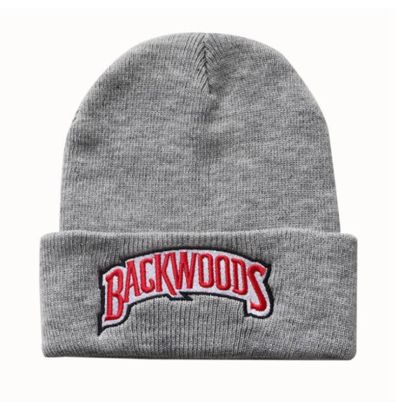 100% Acrylic Backwoods Warm Woolen Ladies Cap Embroidery Knitted Hip Hop Beanie Hat