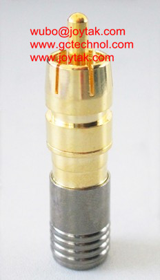 RCA Compression connector gold plated for RG59 coax cable RCA connector for security cameras premium quality