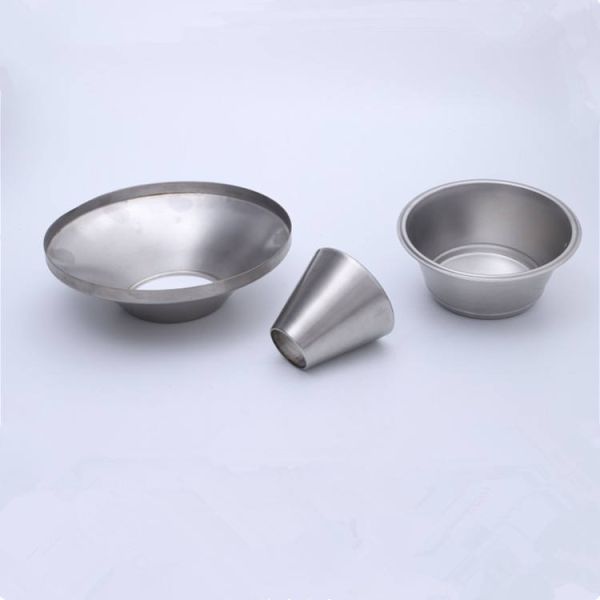 1.0mm Deep Drawn Metal Parts Silver Aluminum Alloy Stamping Cover