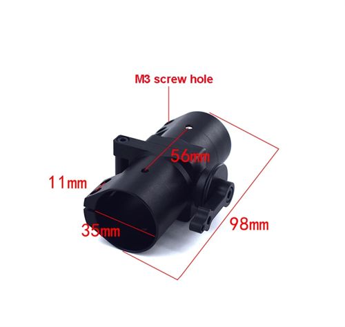 D35mm Screw Lock No Virtual Foldable Parts Horizontal Folding Arm Carbon Tube Clip Connector For RC Plant UAV
