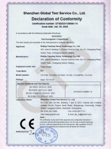 Beijing Tianying Vision Technology Co., Ltd. Сертификации