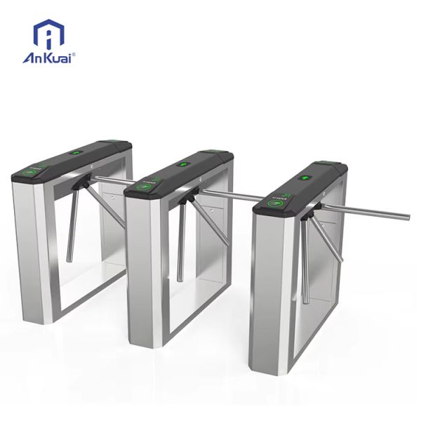 Outdoor Waterproof RFID Card Access Control Tripod Turnstile with QR Code for Stadiums and Amusement Parks