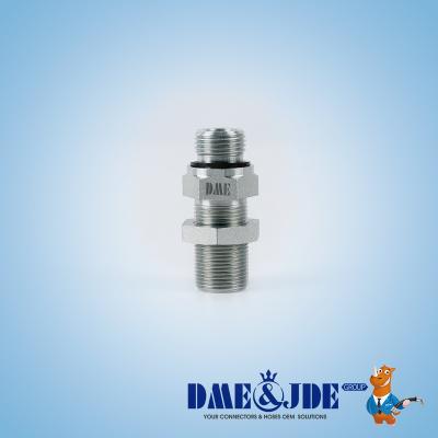 Durability Straight Hydraulic Hose Adaptors BSPT Male 60° DABTM128M