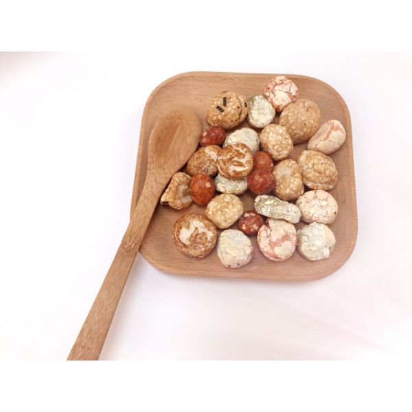 Bocado sano de los snacks revestidos del sabor de la alga marina de rey Crackers Peanut Snack Sesame