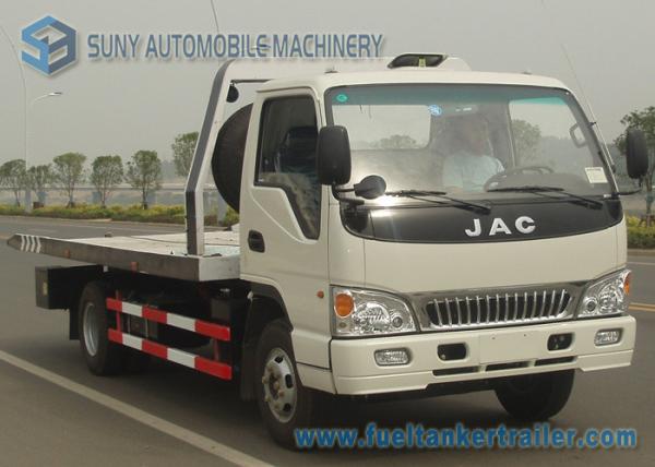 JAC 3 Ton / 5 Ton 4 X 2 Flatbed Wrecker Truck With Single Row Cap