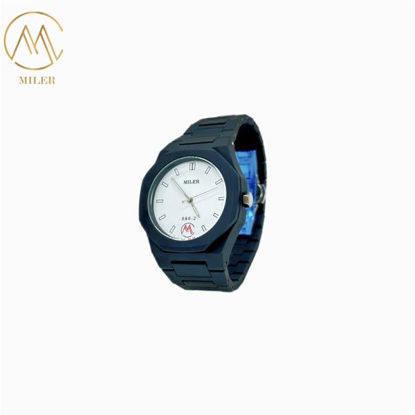 Classic Gold Dial Quartz Watch with Genuine Leather Belt and Push-button Hidden Clasp for Women