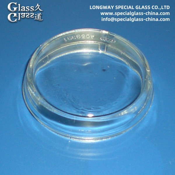 Couverture de lentille de lampe thermique personnalisée en verre borosilicate