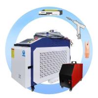 Soldadora de laser de fibra portátil totalmente automática 3 em 1 com refrigerador de água